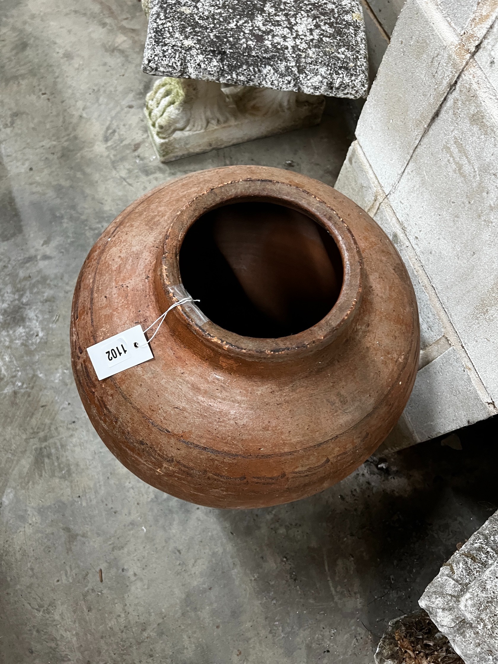 A Grecian style earthenware jar, height 64cm
